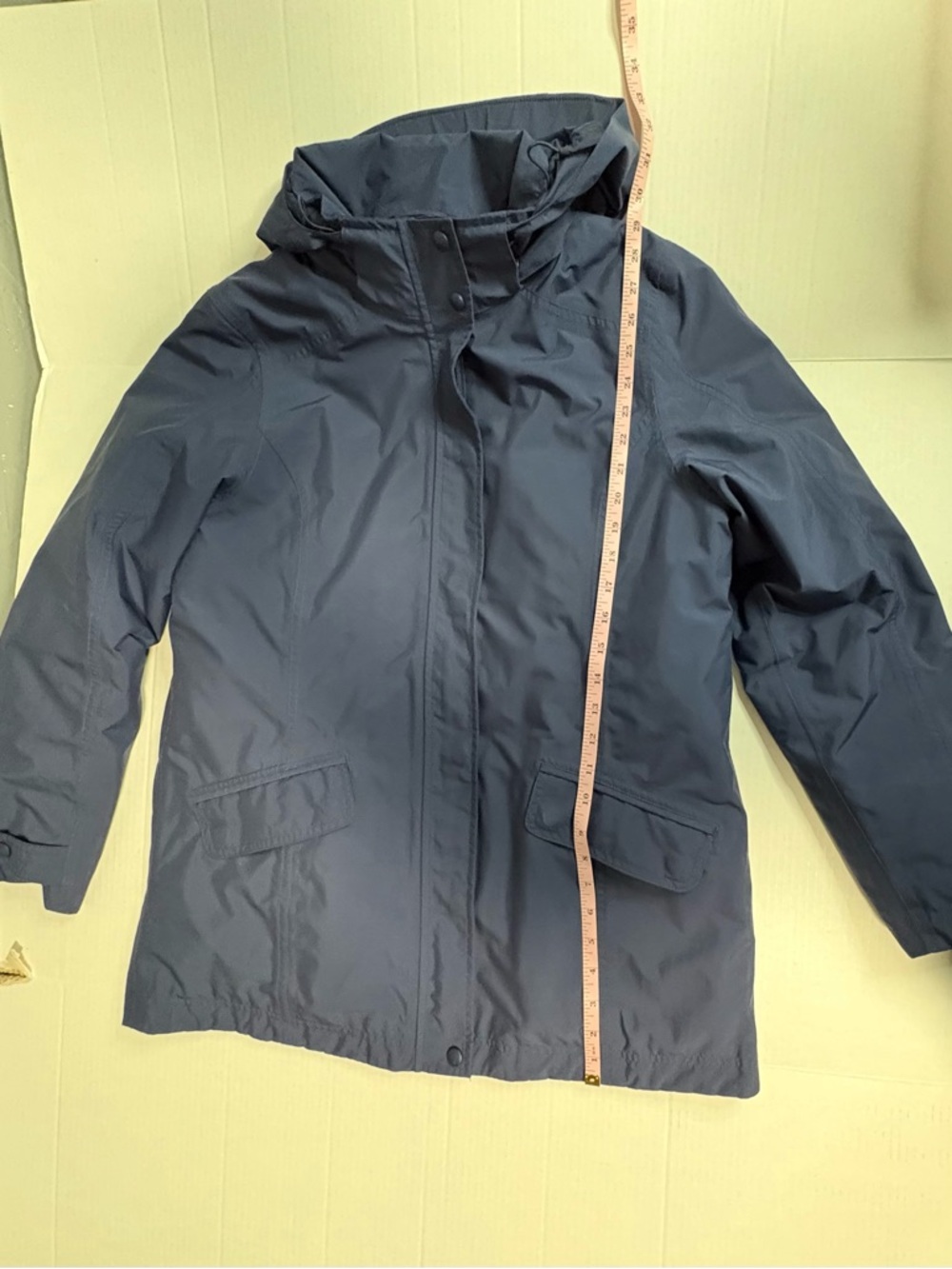 L.L. Bean Navy Hooded Utility Jacket - Picture 10 of 12